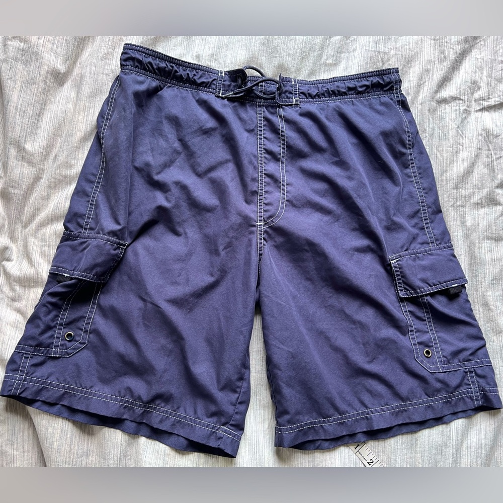 Blue Men Swim Trunks - Size M